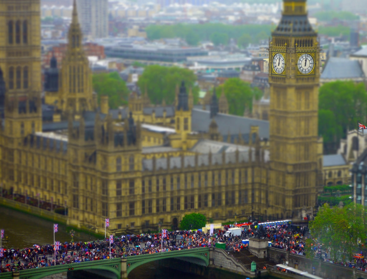 Big ben and houses of parliament on a cloudy day