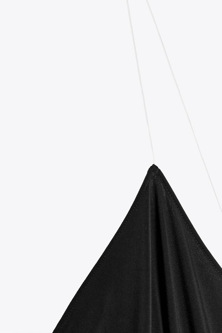 Noir Crossback V-Neck Top