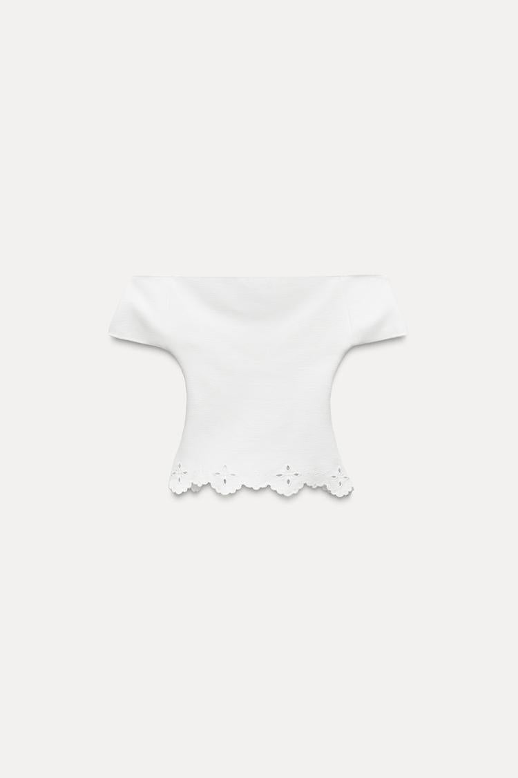 Pure Line Off-Shoulder Top