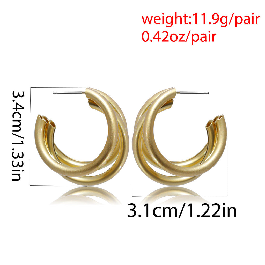Virella Hollow Circle Earrings
