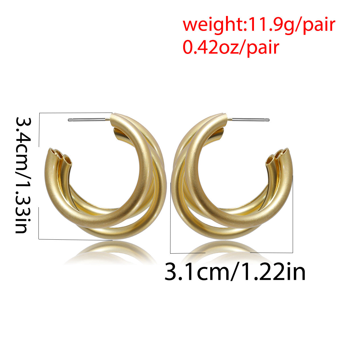Virella Hollow Circle Earrings