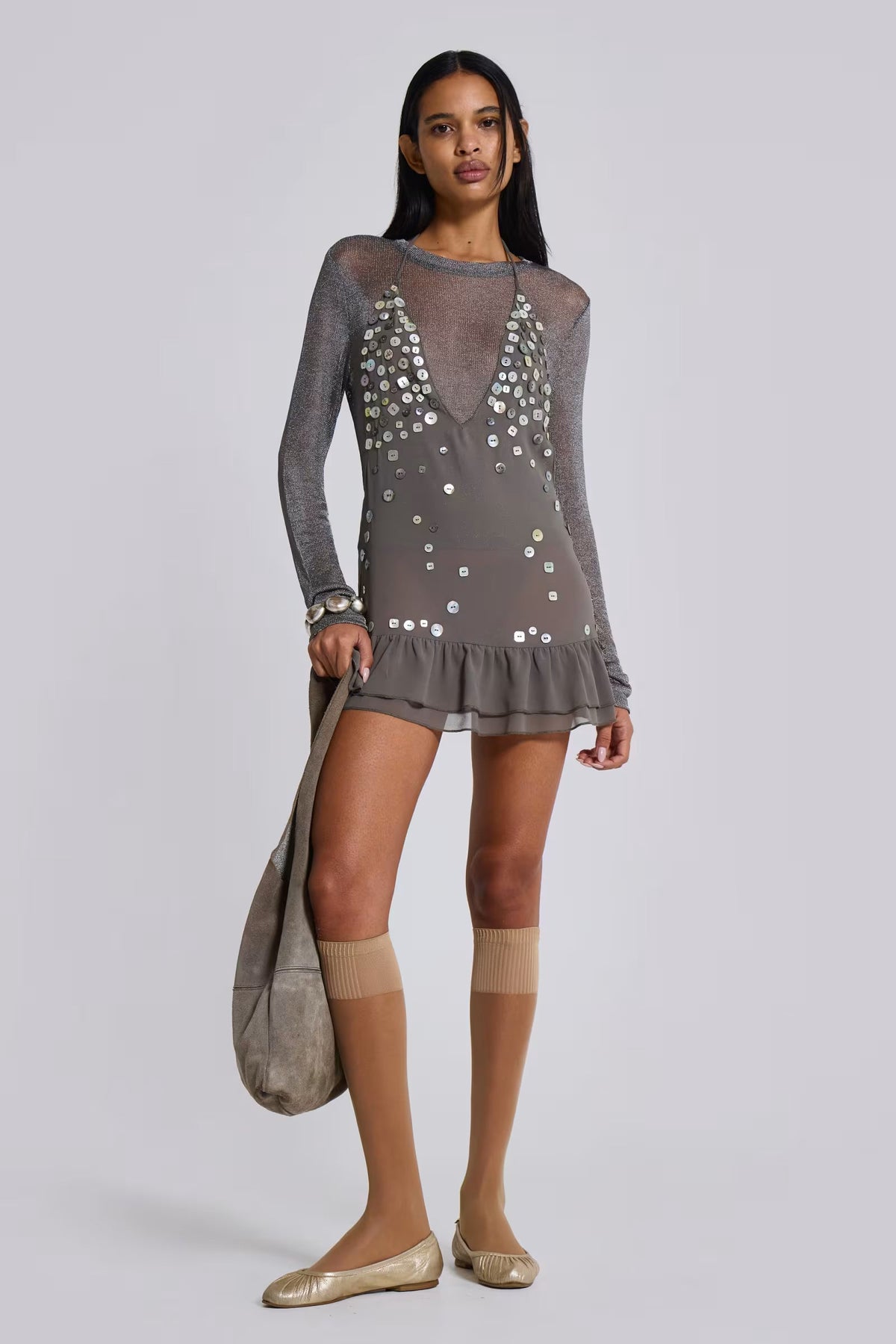 Petal Kiss Halter Mini Dress