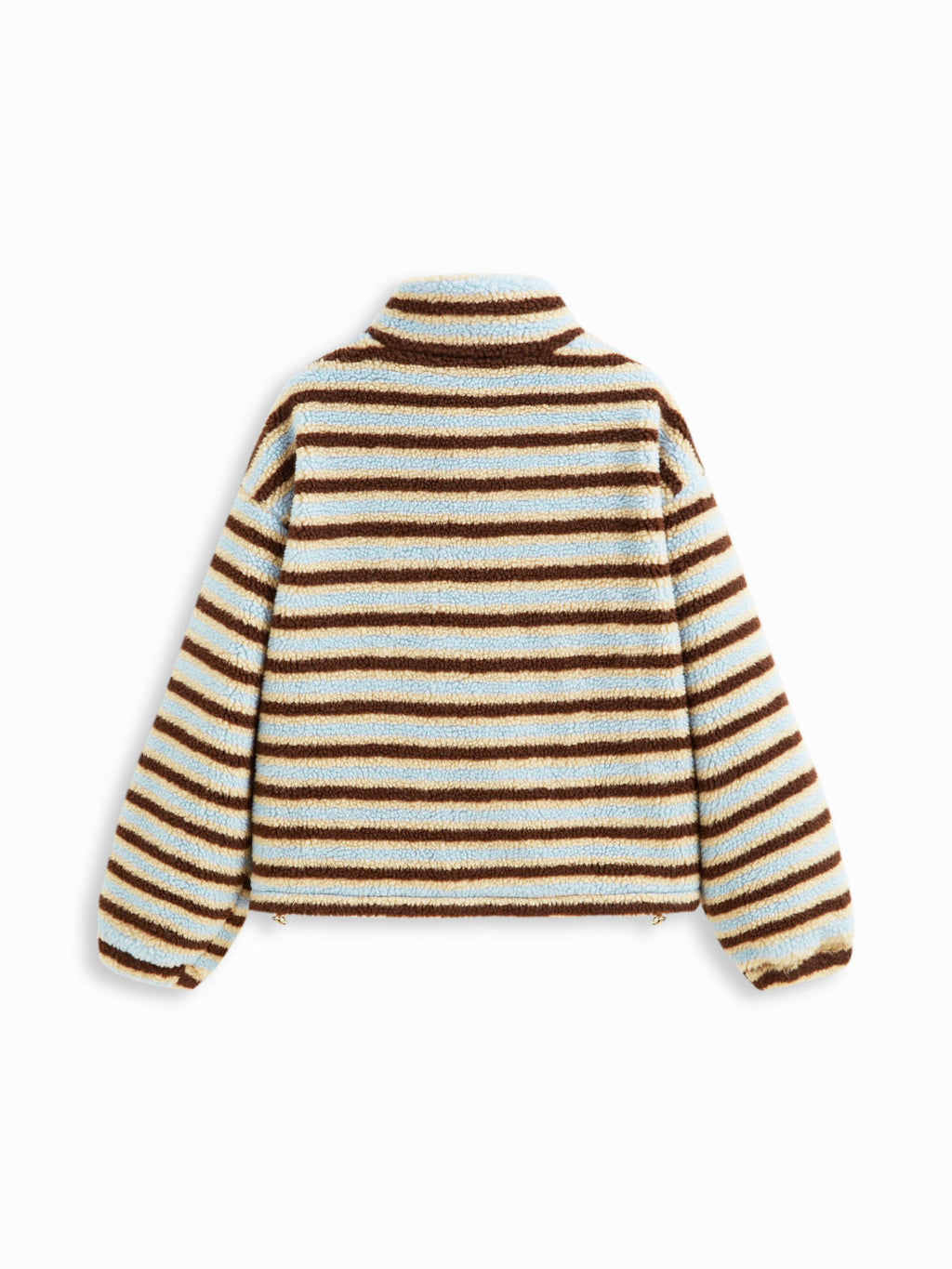 Multi-Color Stripe Sherpa Jacket