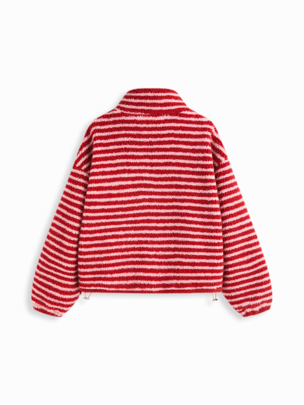 Two-Tone Sherpa Fleece Pullover