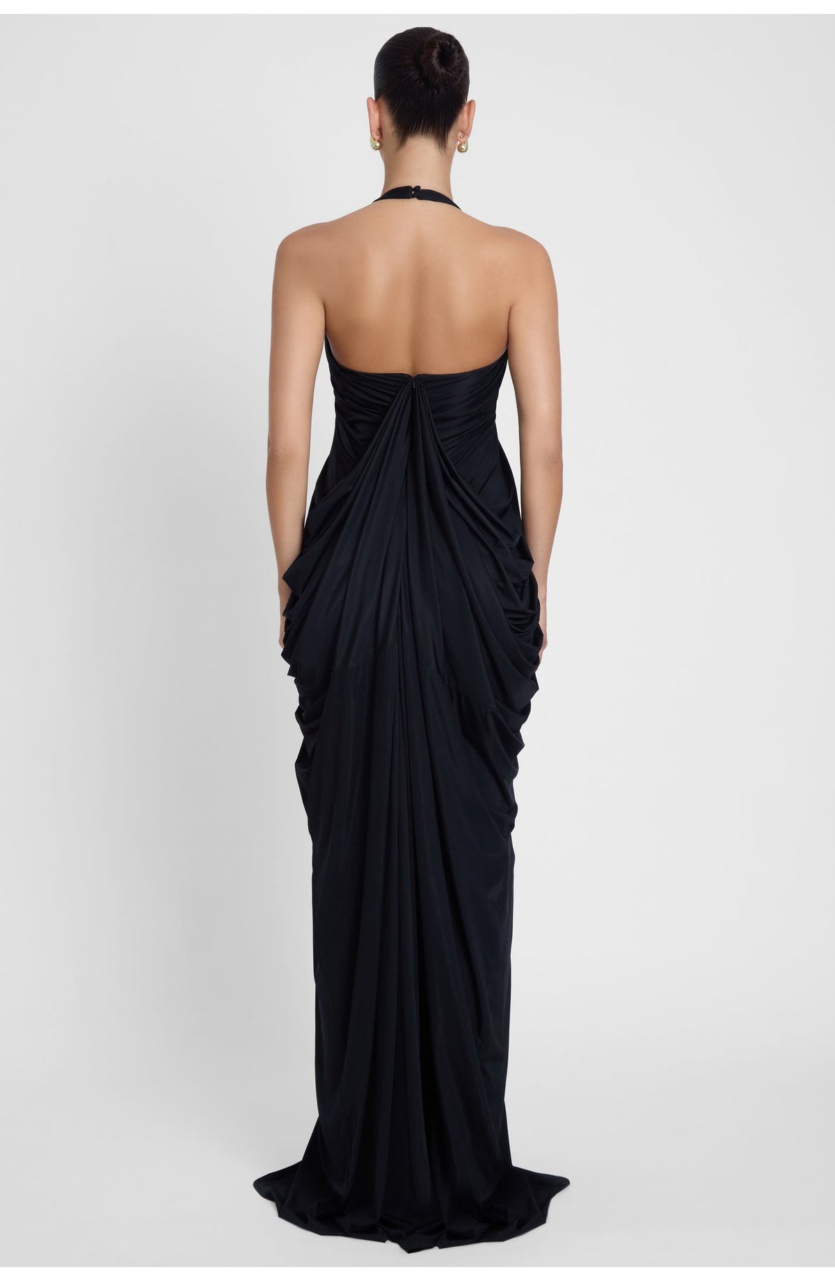DH PRE-SPRING Series | "Aphrodite" Grecian Plunging Halter Maxi Gown
