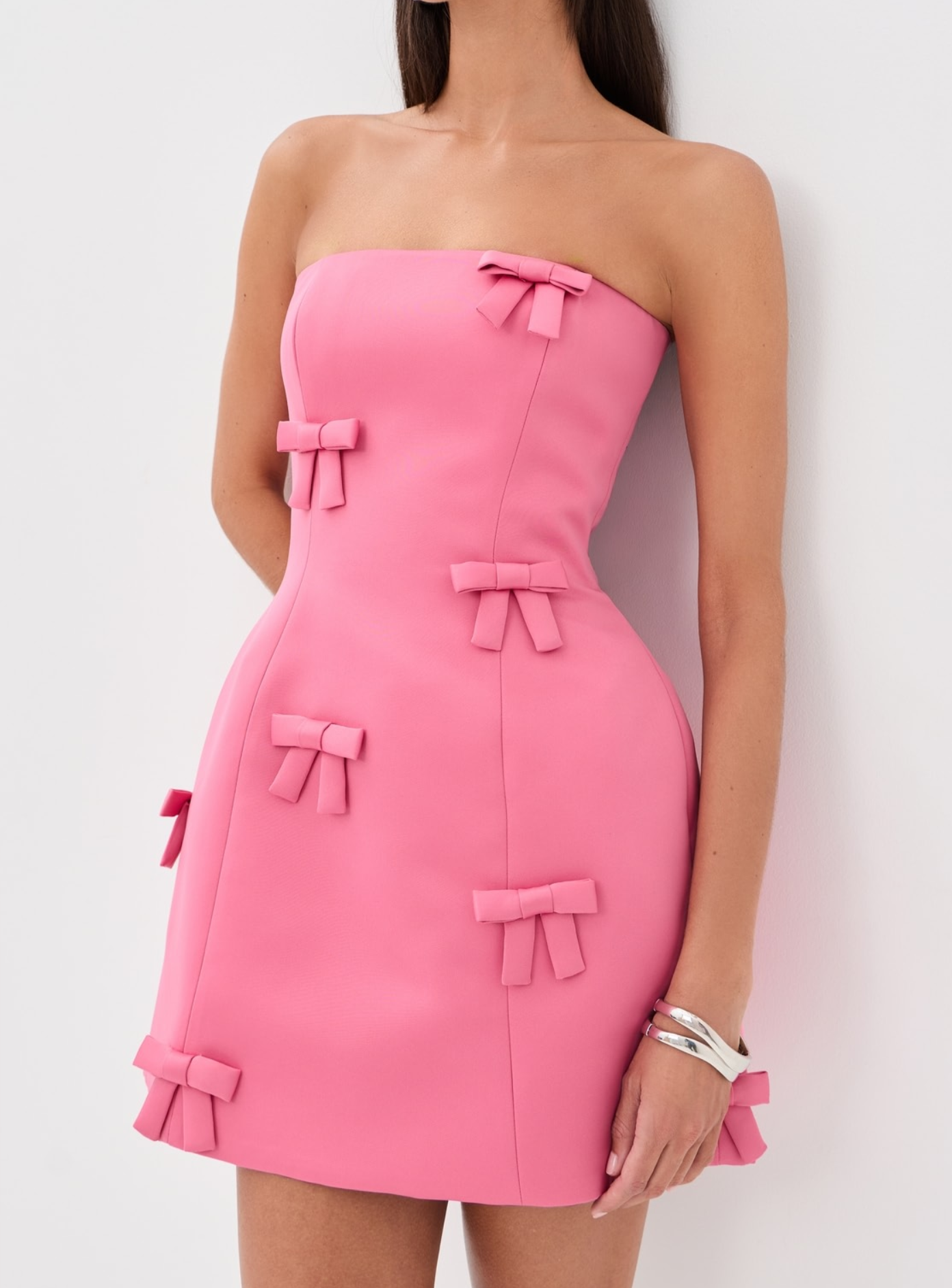 Roselle Bow Mini Dress