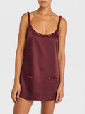 Ruby Luxe Satin Mini Dress