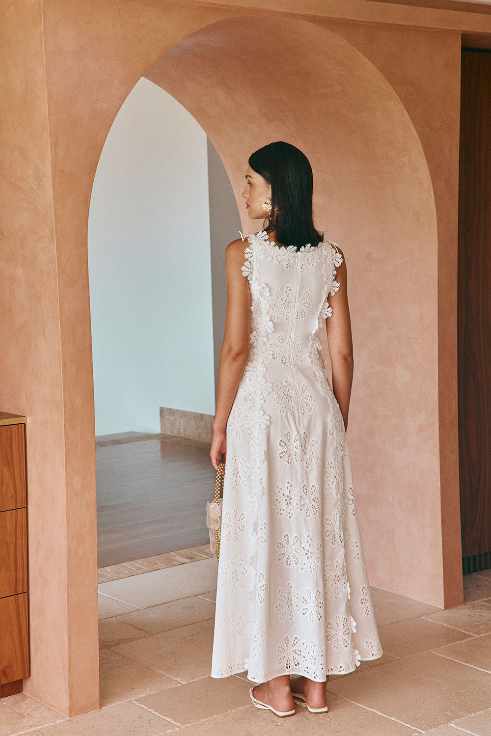 Floral Lace Maxi Dress