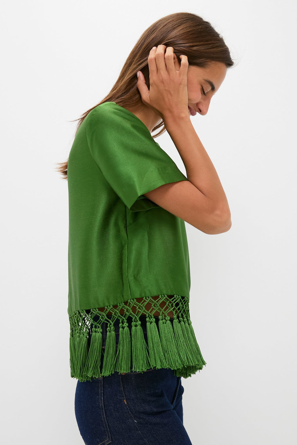 Green Tassel Top