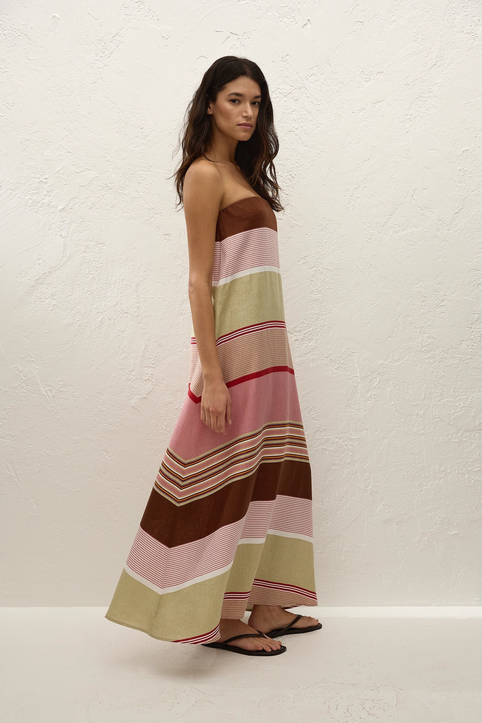 Light Purple Striped Dress