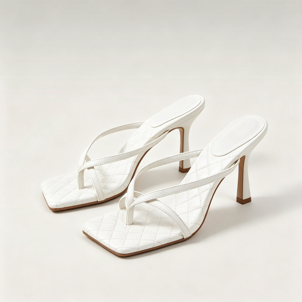 Women’s Cross Strap High Heels – Stylish Party & Office Shoes