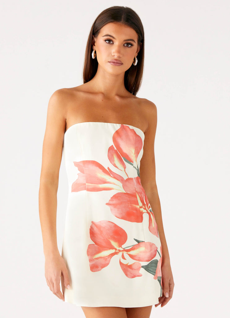 Denby Strapless Mini Dress - Siena Floral