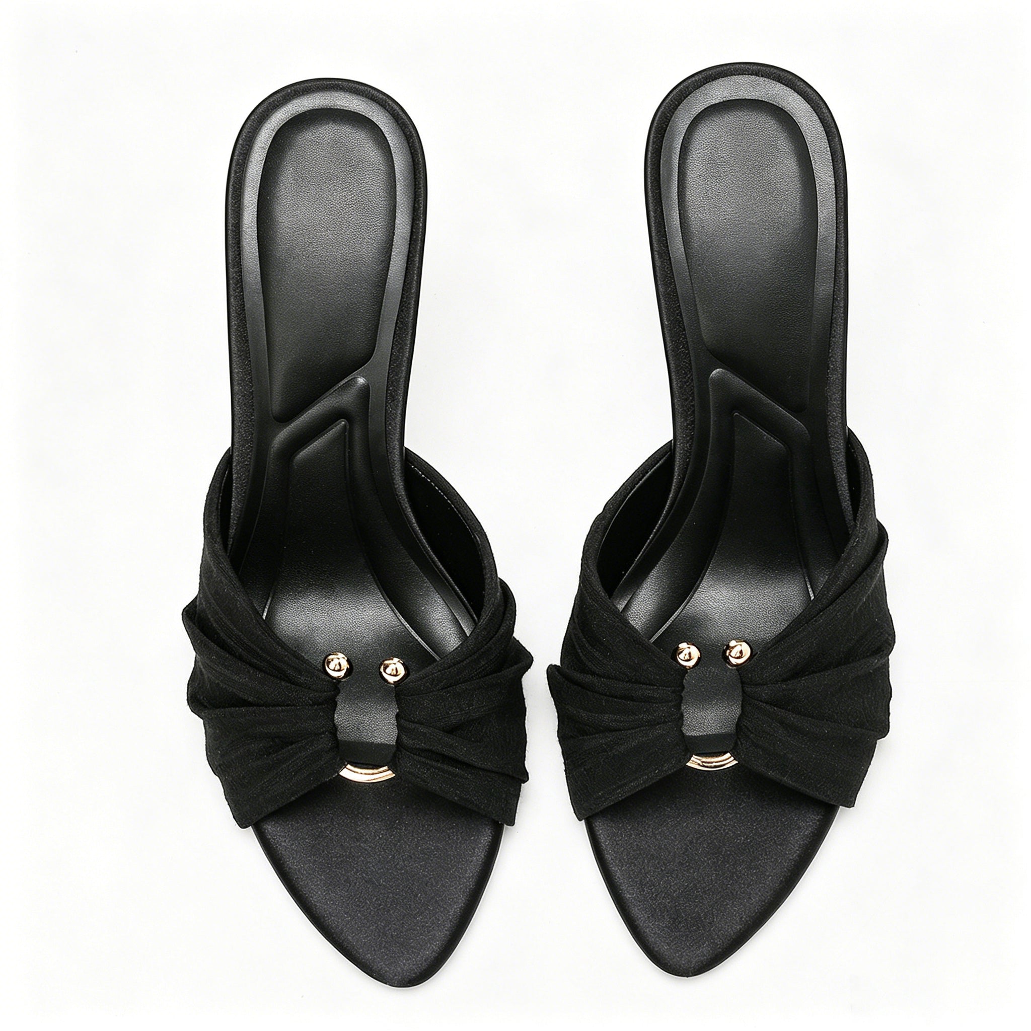 Rosalie Ruched Mule Heels