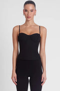 Noir Sculpt Corset Top