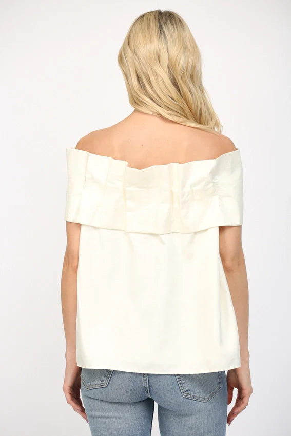 Big Bow Off the Shoulder Top
