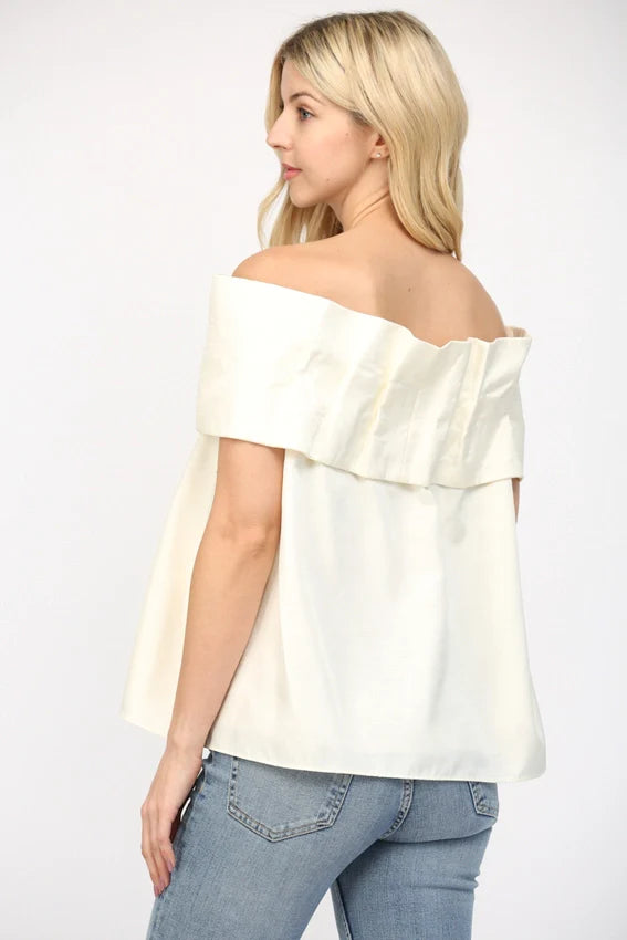 Big Bow Off the Shoulder Top