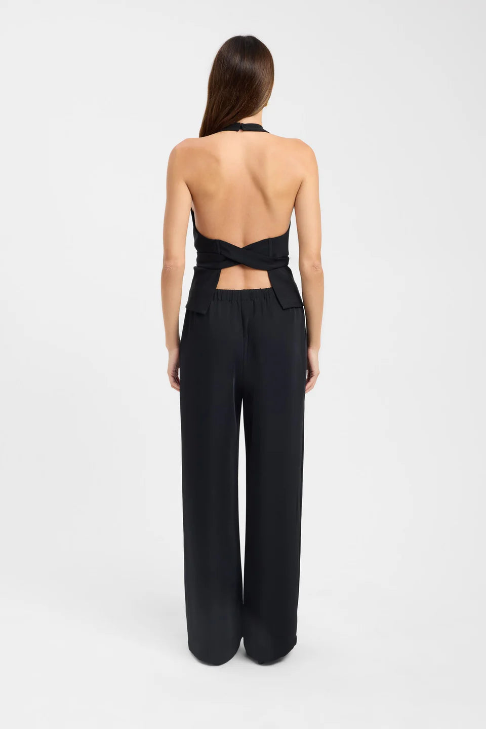 Noir Tied Back Halter Top