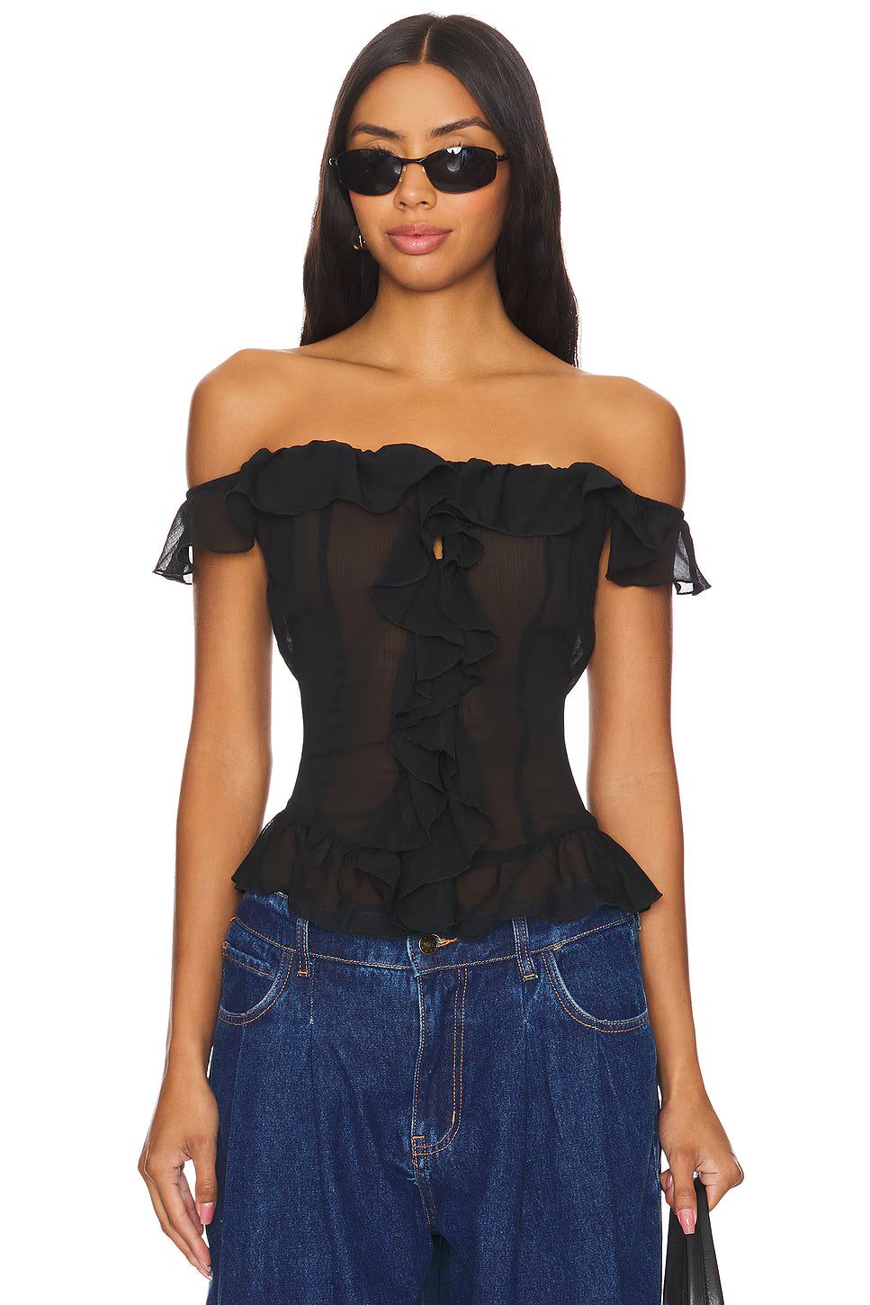 Noir Rêve Sheer Blouse