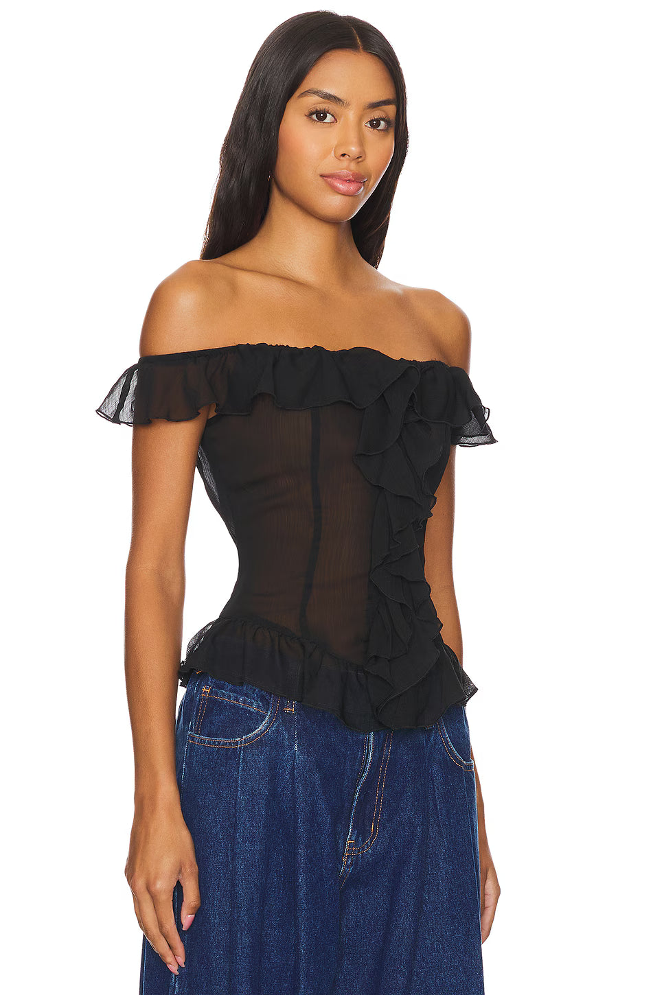 Noir Rêve Sheer Blouse