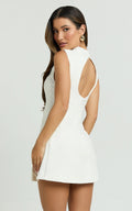 Ivory Cutout Muse Mini Dress