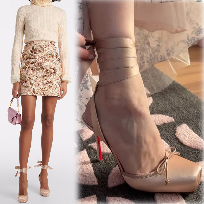 Sahara Ballet Lace Heels