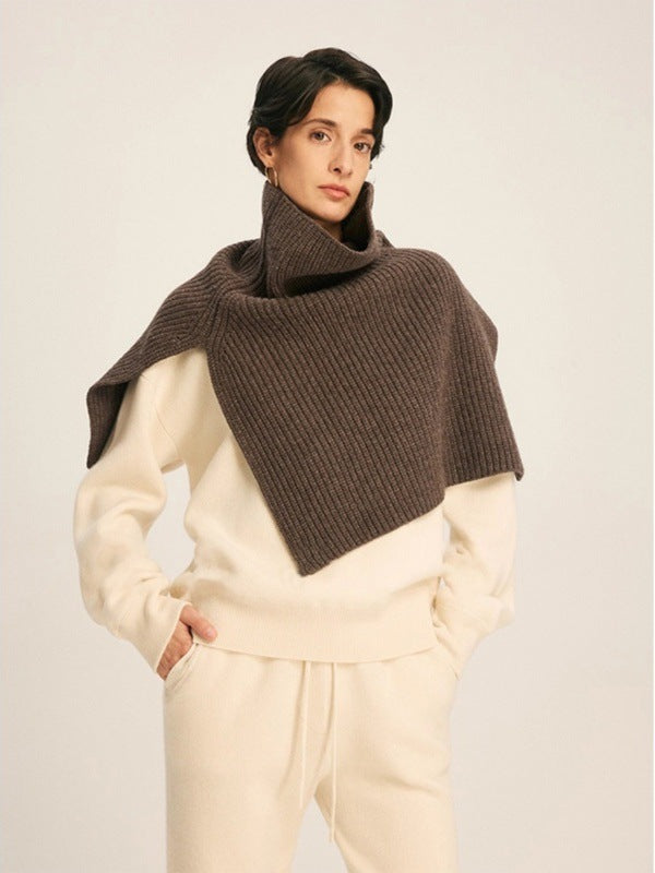 Asymmetric Knit Wrap