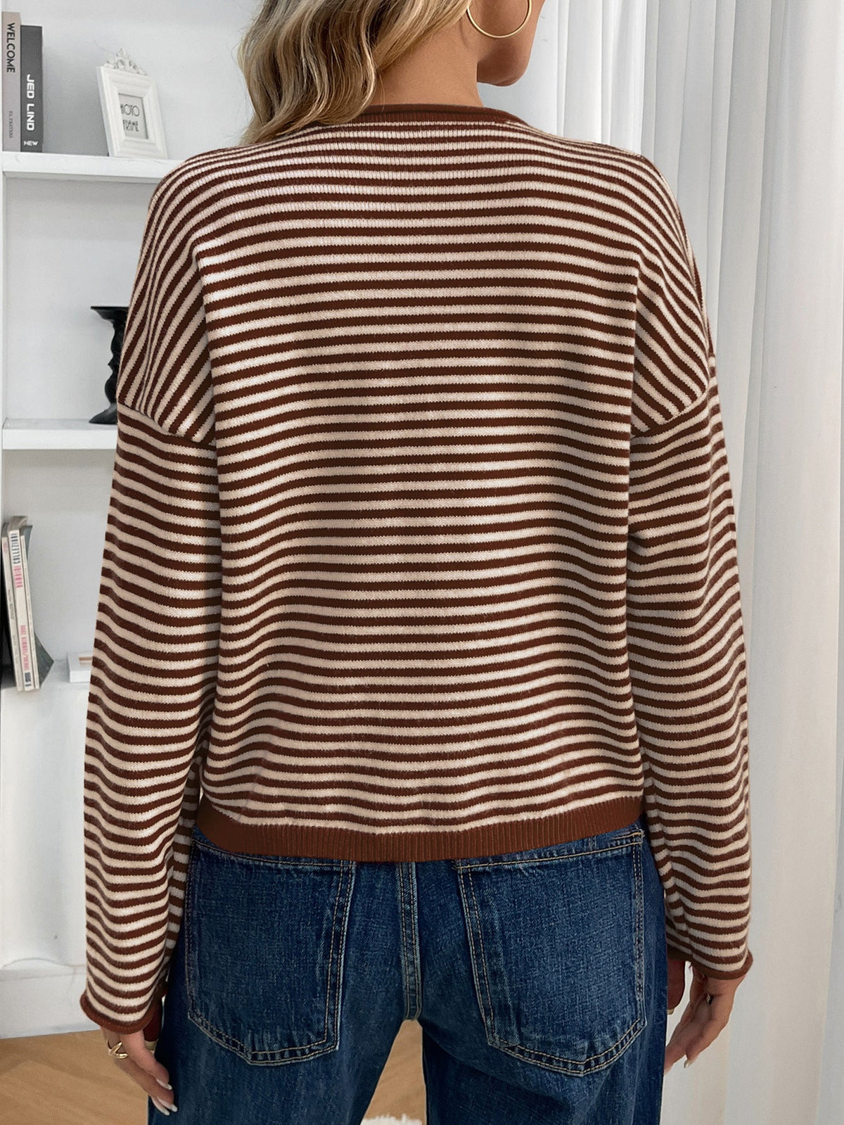 Striped Knit Cardigan