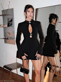 Holiday Party Cut-Out Mini Dress