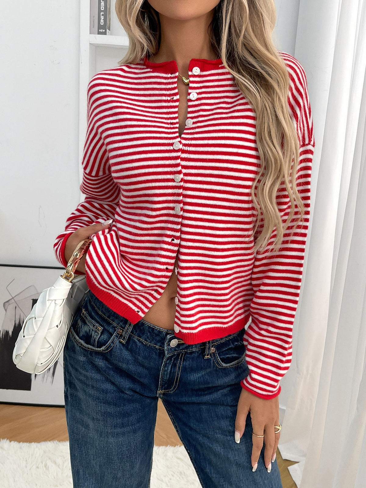 Striped Knit Cardigan