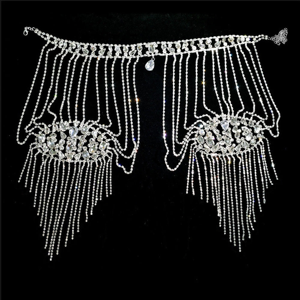 Fairy Chain Tassel Shoulder Cape – Elegant Sparkle