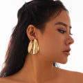 Auric Pleat Drop Earrings