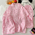 Leopard Pajama 3-Piece Set - Top x shorts x pants