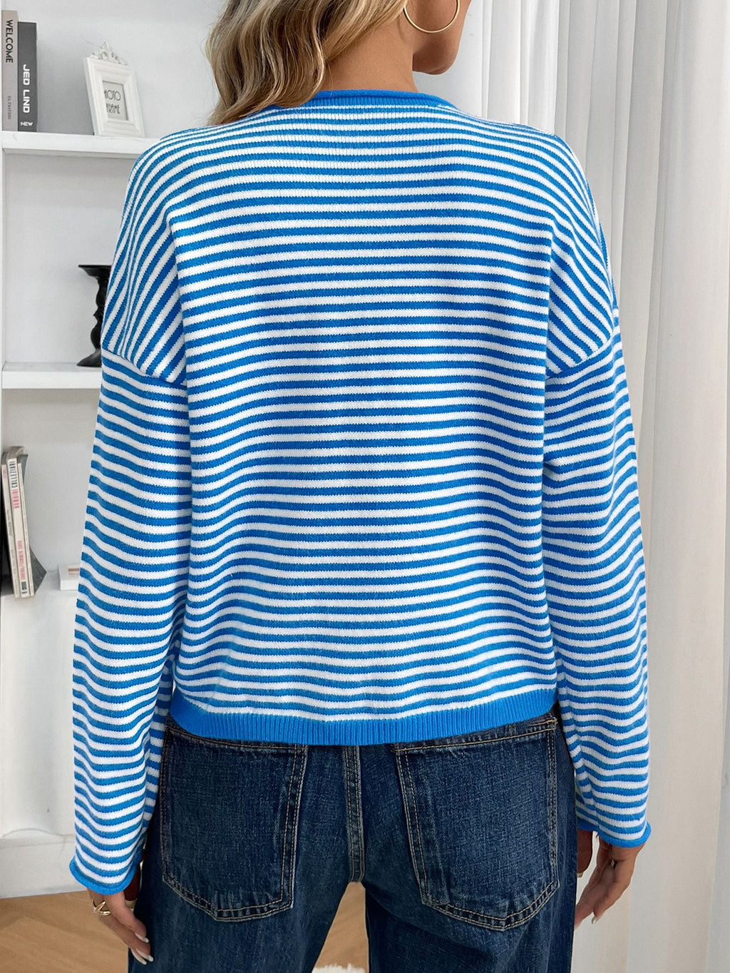 Striped Knit Cardigan