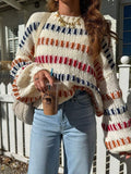 Colorblock Batwing Sweater