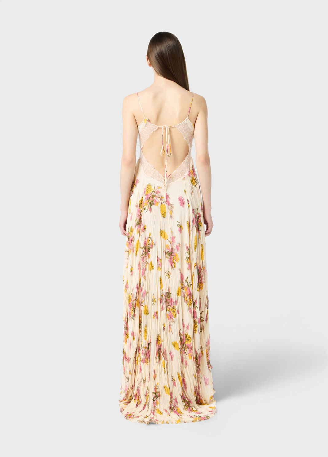 Romantic Floral Lace Cami Maxi Dress