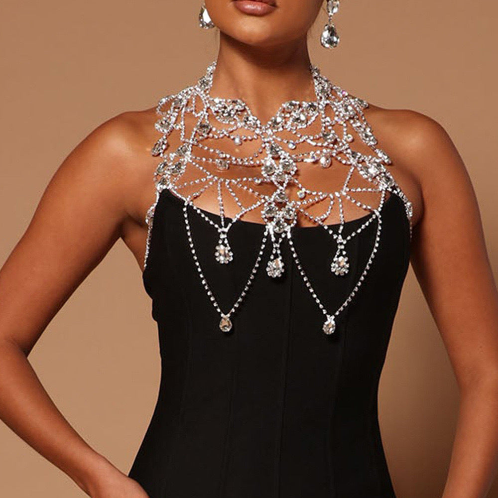 Rhinestone Body Chain – Sparkling Party Vibes