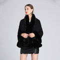 Black Fur-Edge Cape