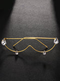 Rhinestone Frameless Party Glasses – Sparkle Vibes