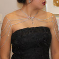 Rhinestone Tassel Shoulder Chain – Glam Dress Accessory