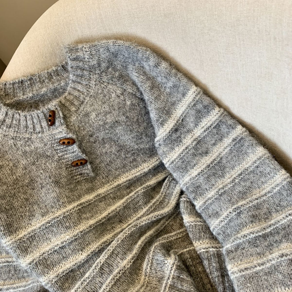Buckled Up Striped Pullover Sweater – Retro Cozy Style