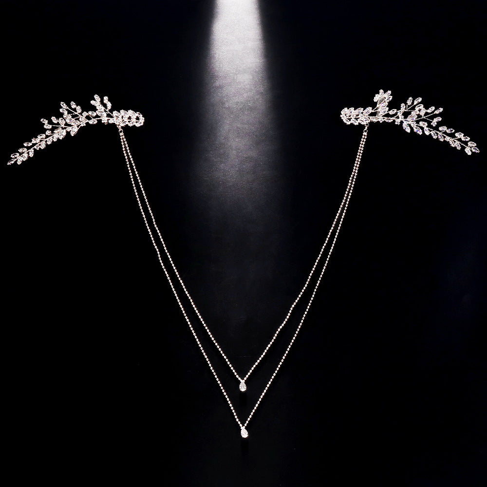 Rhinestone Back Chain – Elegant Dress Jewelry