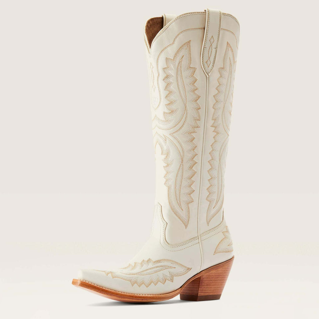 Pointed Toe Block Heel High-Top Western Cowboy Boots
