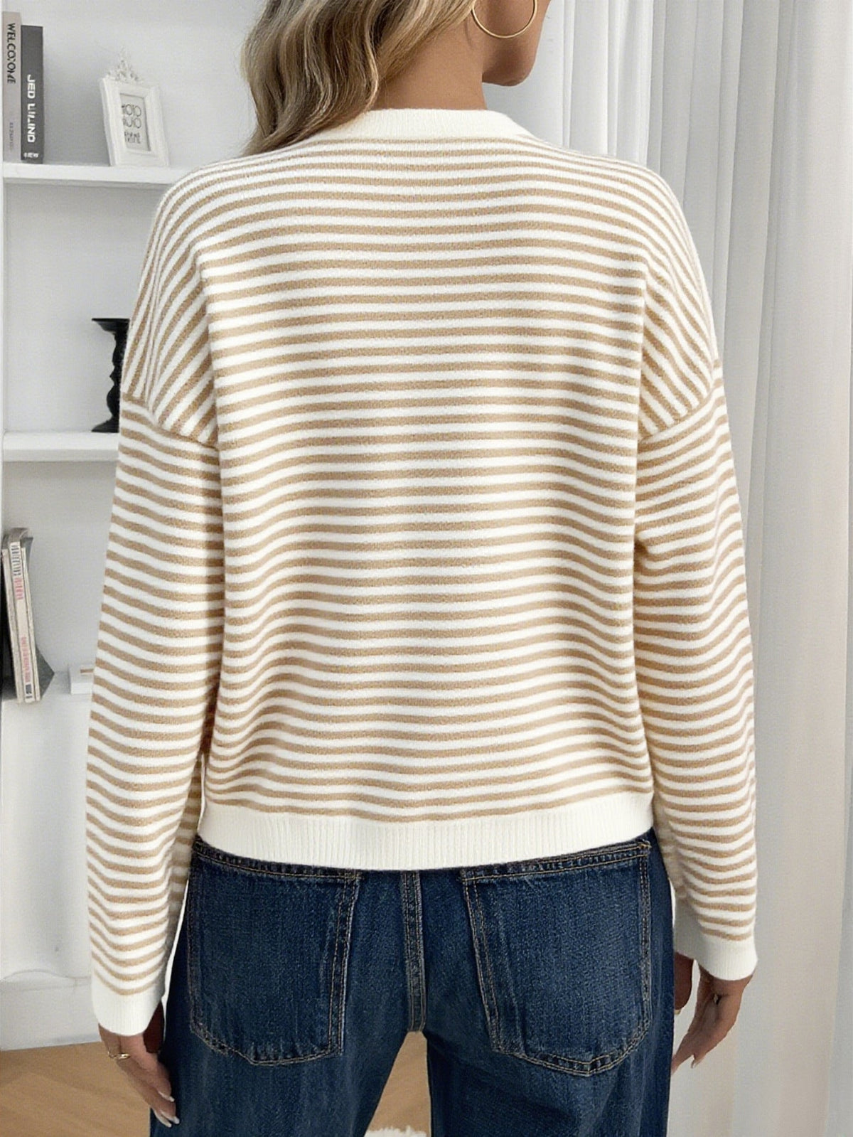 Striped Knit Cardigan