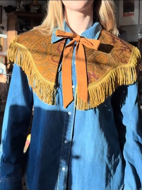 Western Fringe Cowboy Collar