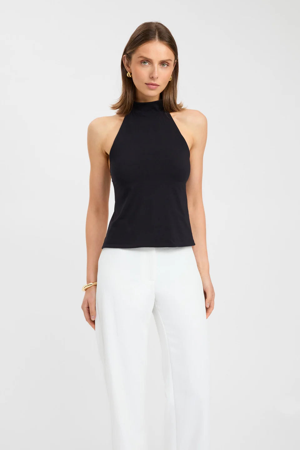 Noir Bareback Halter Top