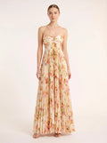 Floral Pleated Maxi Dress