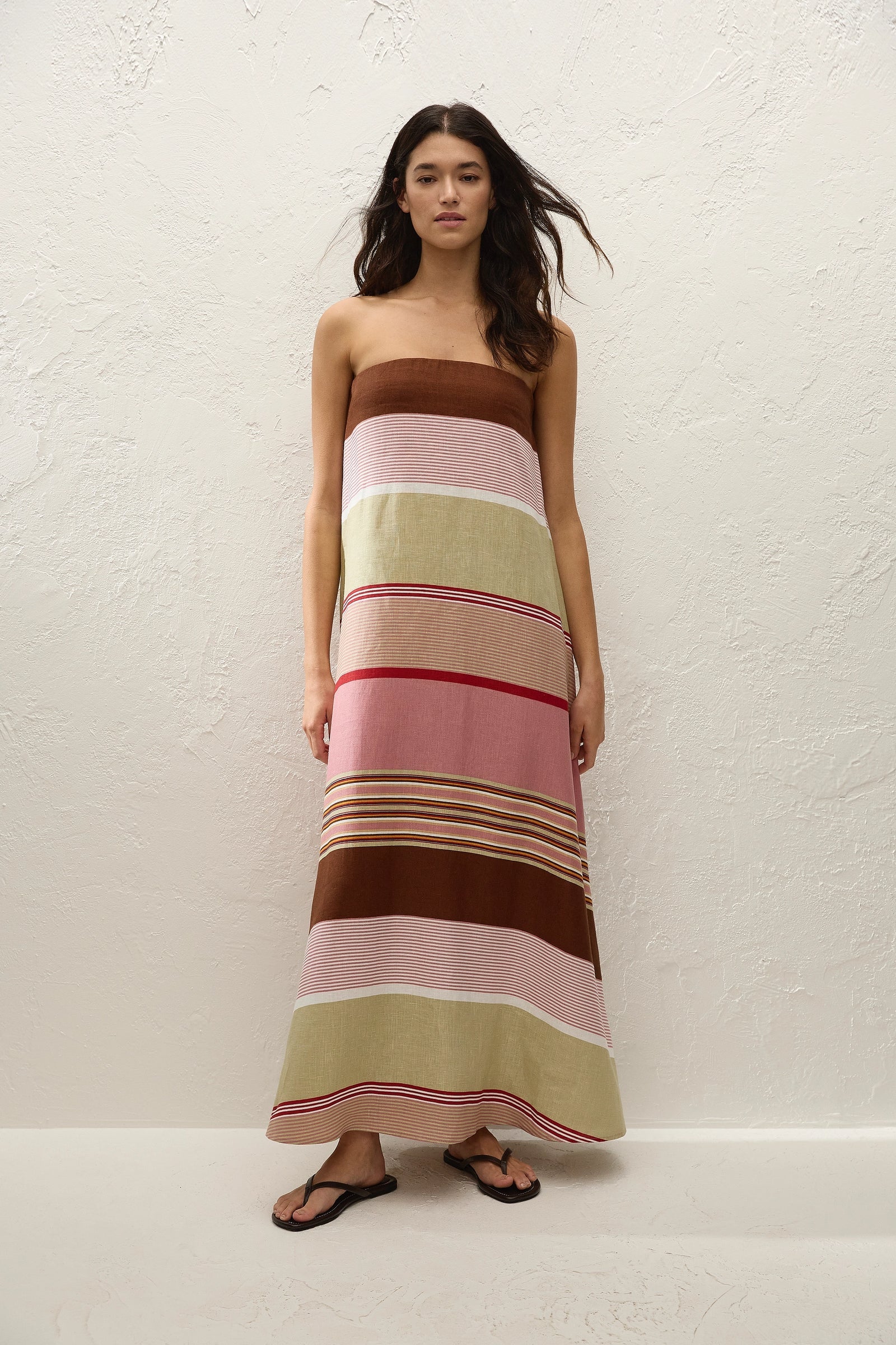 Light Purple Striped Dress