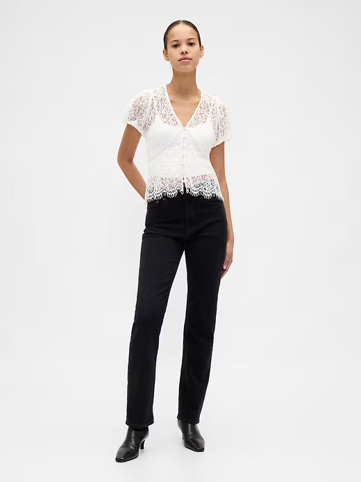 Lace Veil V-Top