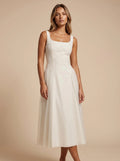 Elegant Ivory Pleated Maxi Dress