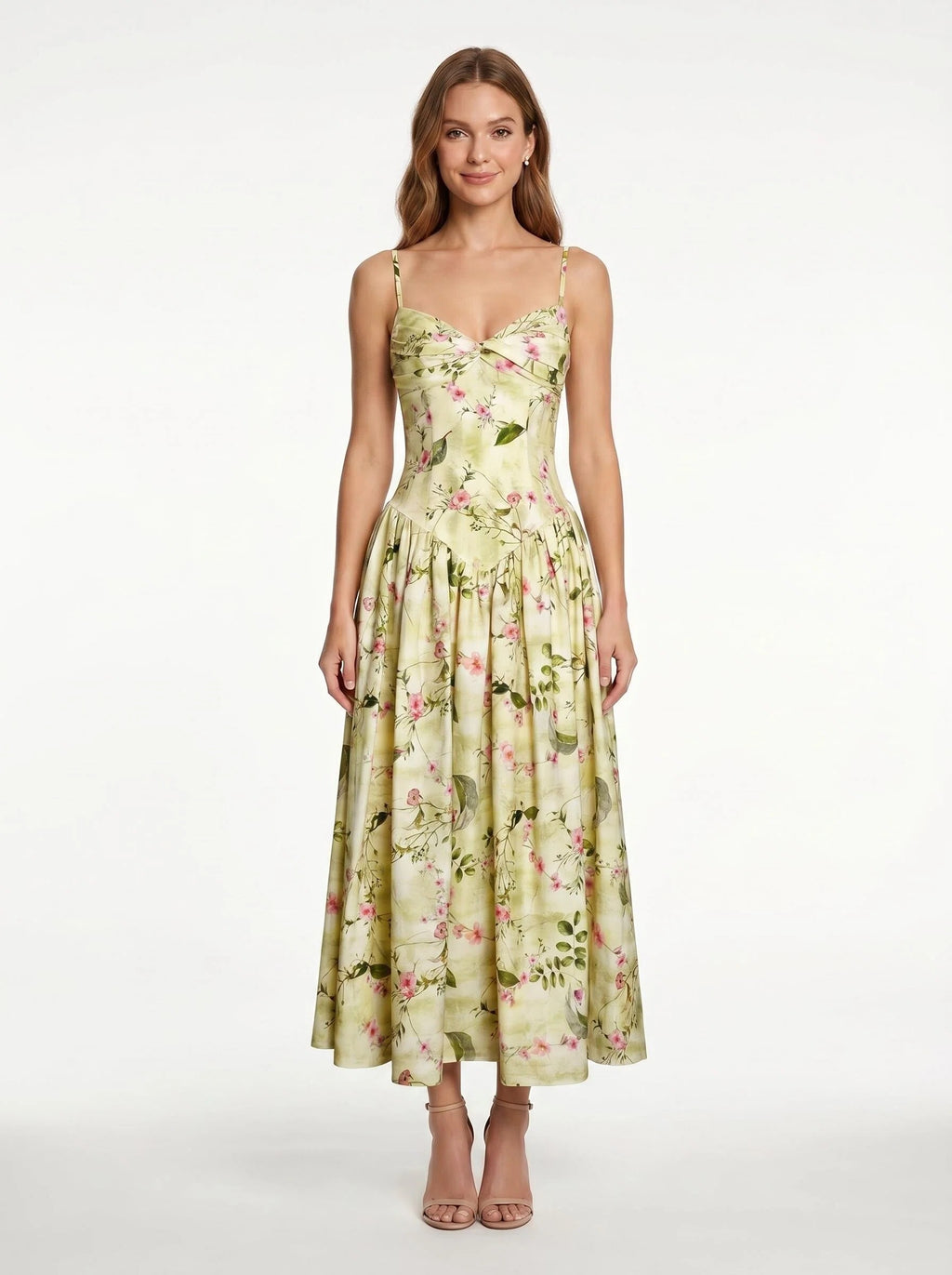 Vintage Floral Sundress for Women